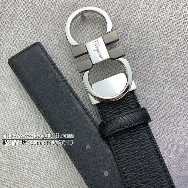 菲拉格慕男士皮帶 Ferragamo雙面牛皮紋理腰帶  jjp1930